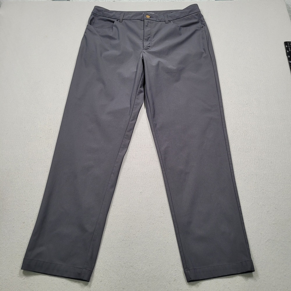 VRST Athletic Mens 36x32 Gray Performance Chino Golf Pants Stretch Sorona
